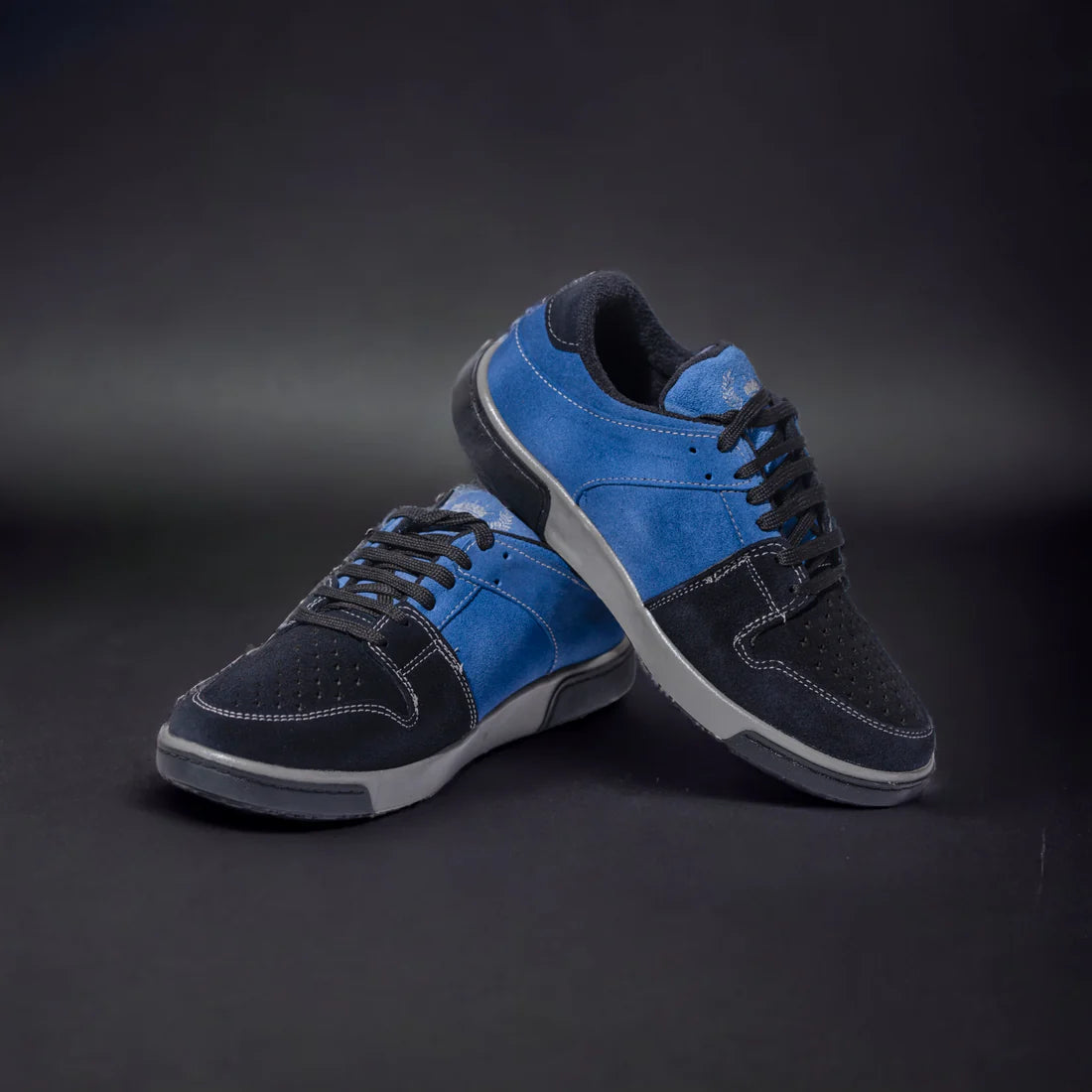 SNA 2.0 Conquest Premium Suede Leather Blue Laceup Sneakers | TPR Rubber Sole | 6 Month Warranty
