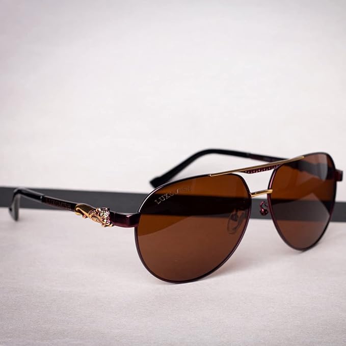 Luxomish Lion Polarized Aviator Sunglasses