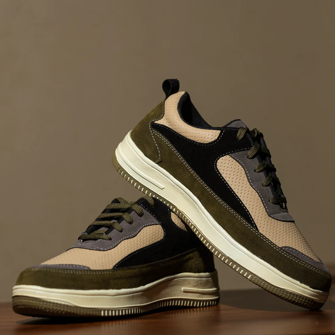 Canyon Olive Laceup Sneakers