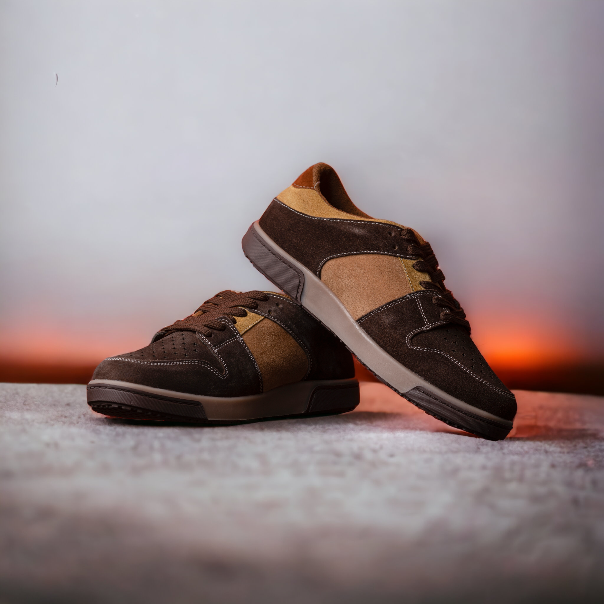 Conquest Premium Suede Leather Laceup Sneakers
