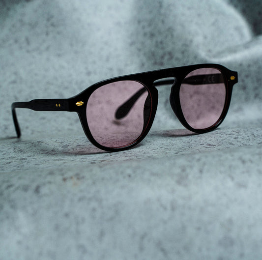 Luxomish Zane European Pink Glass Styled Sunglasses