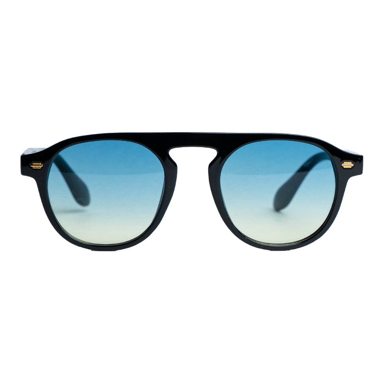 Luxomish Zane European Gradient Blue Glass Styled Sunglasses