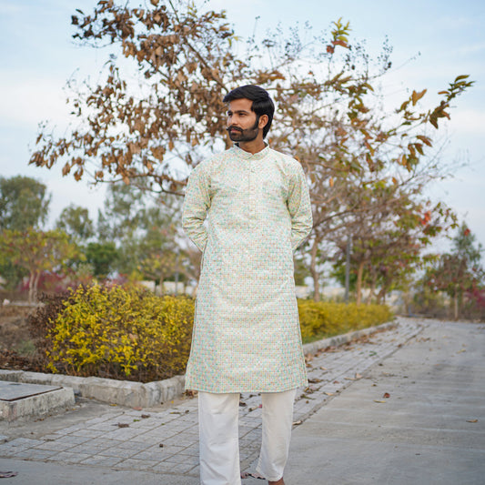 Designer Multi Color Kurta for Men