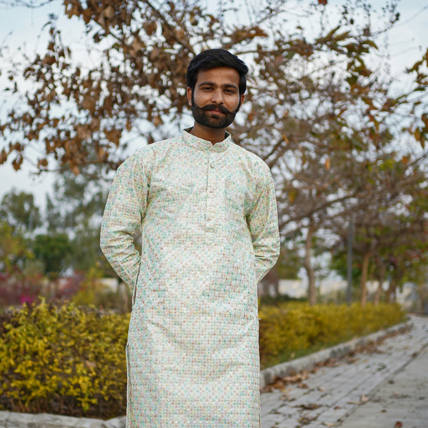 Designer Multi Color Kurta for Men