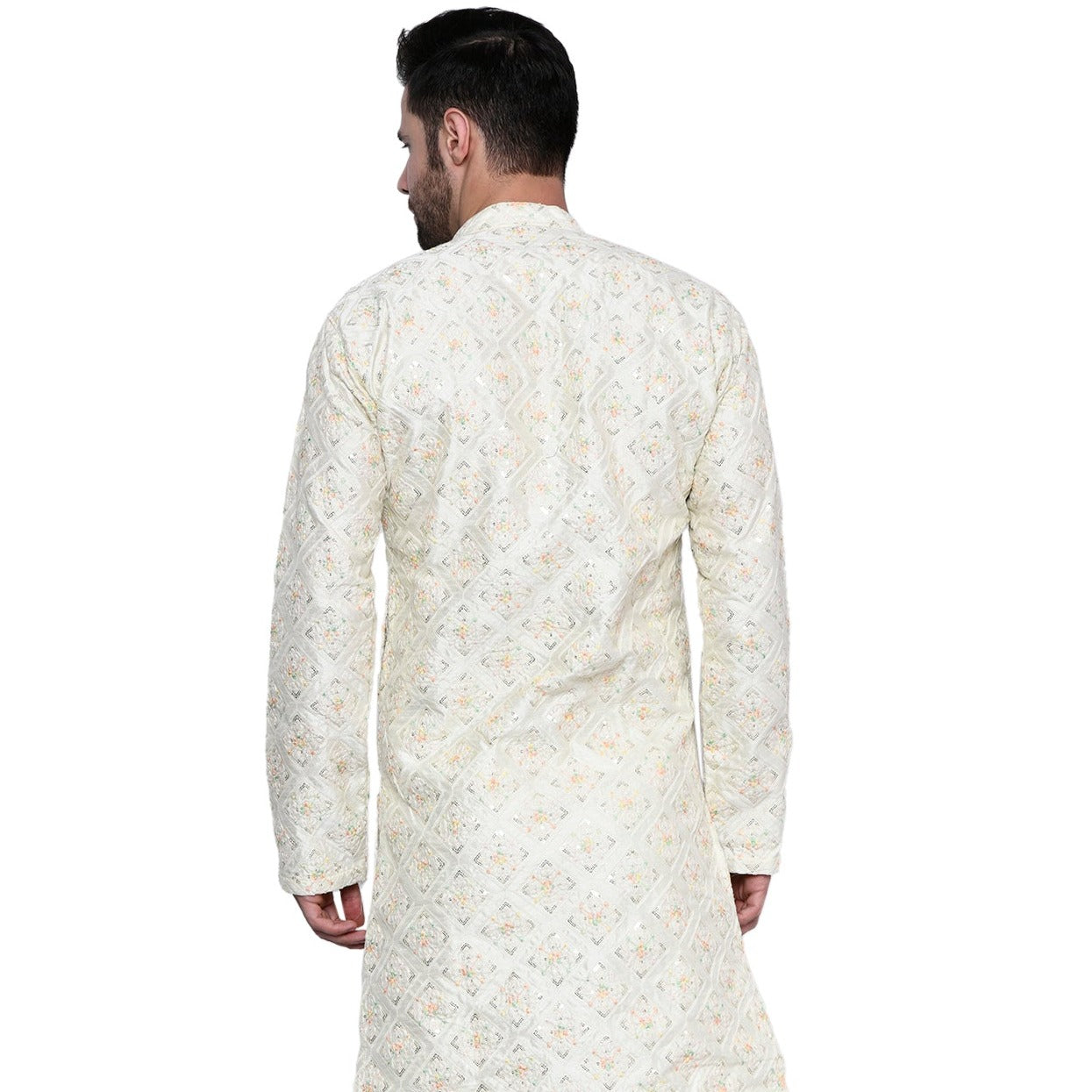 Designer Pastel yellow Kurta for Men