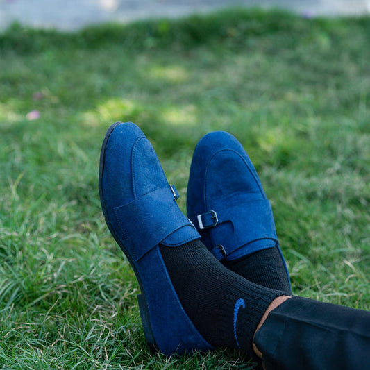 The Aurous Urbane Slip On Loafers - Blue