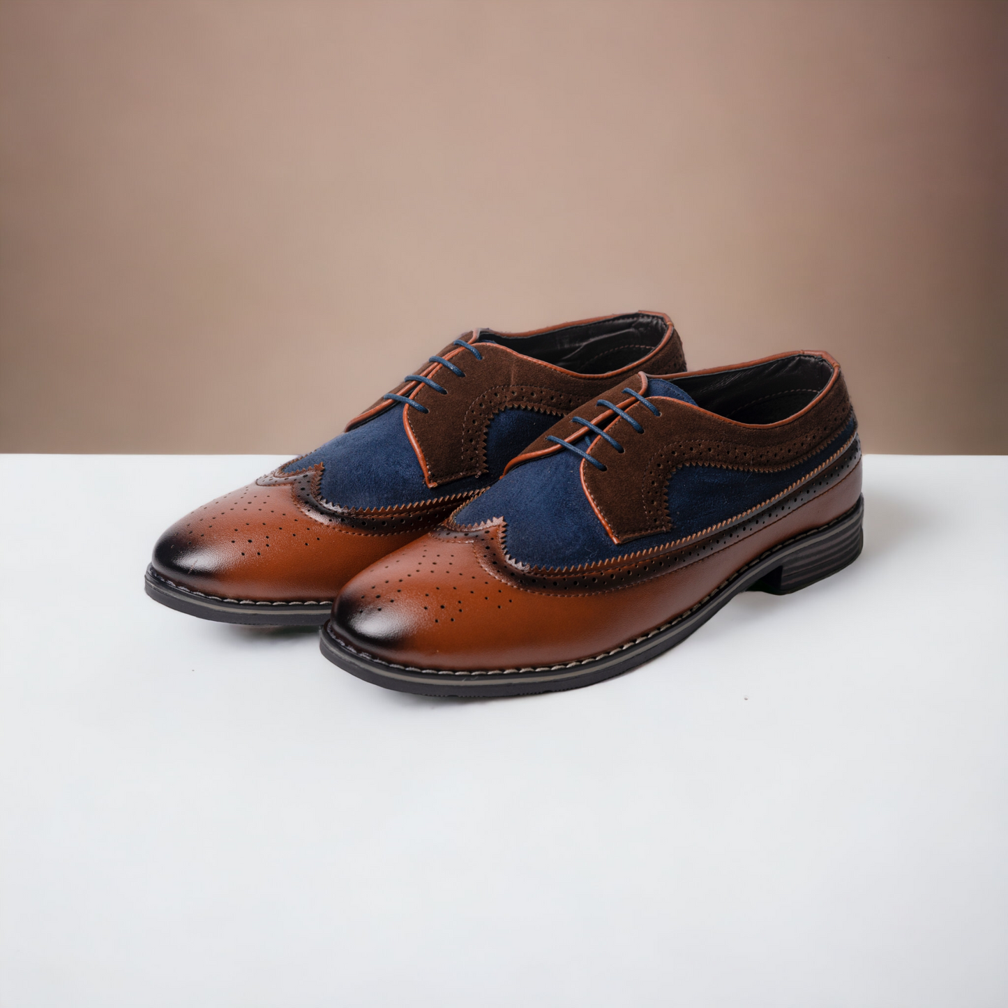 SNA 2.0 Everest Laceup Semi-Formal Brogues With Wingtips | TPR Rubber Sole | 6 Month Warranty