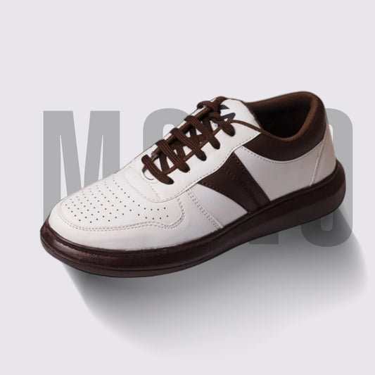 Mono Brown Laceup Sneakers