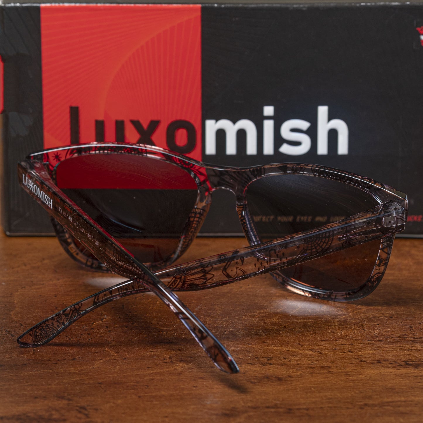 Luxomish Tribe Transparent Polarized Sunglasses