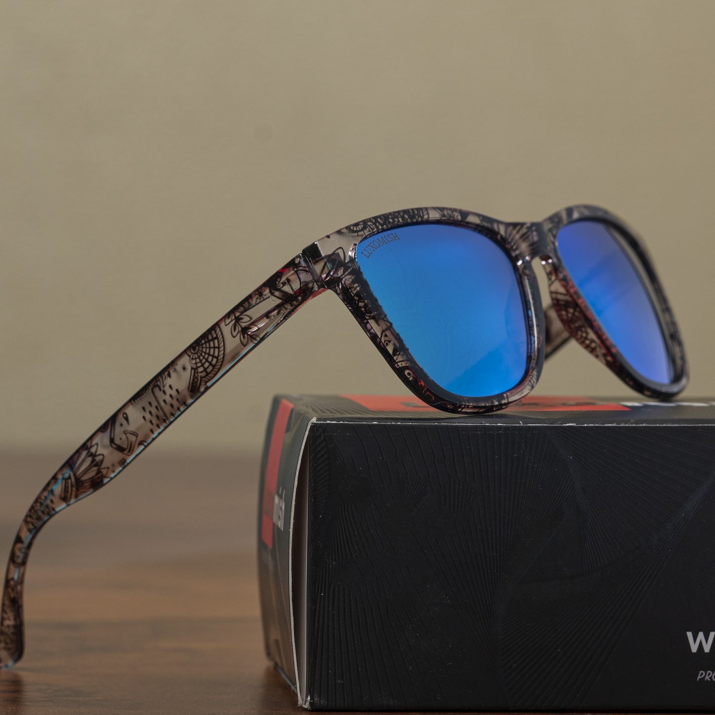 Luxomish Tribe Transparent Polarized Sunglasses