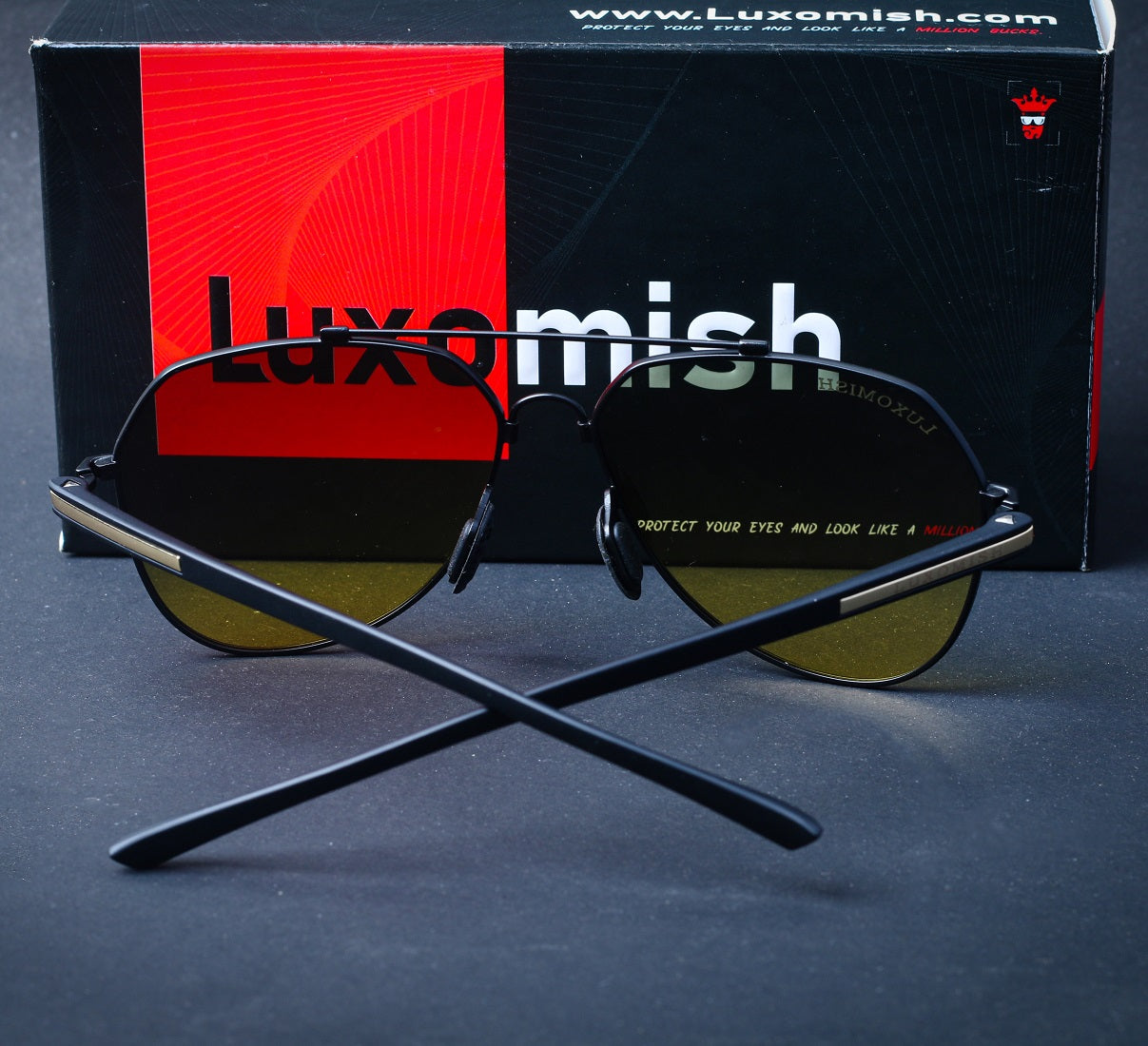 Luxomish Twister Folding Day Night Polarized Sunglasses