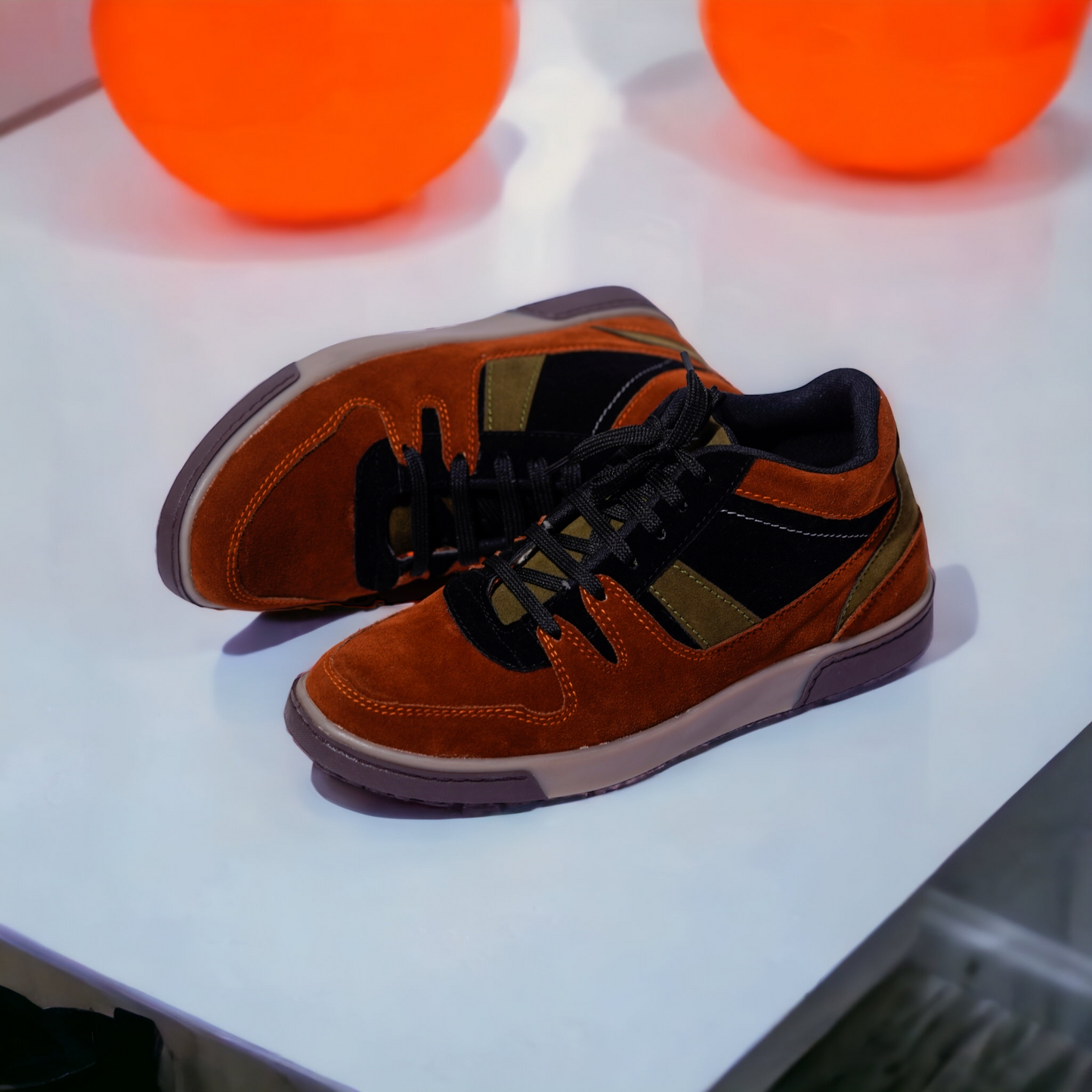 Vortex Tan Laceup Sneakers