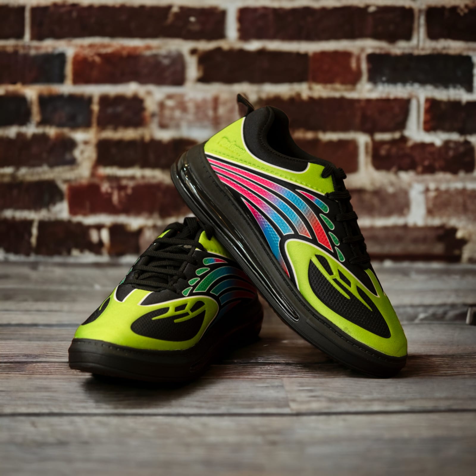 Trilogy Laceup Walking Running Shoes for Men - Green