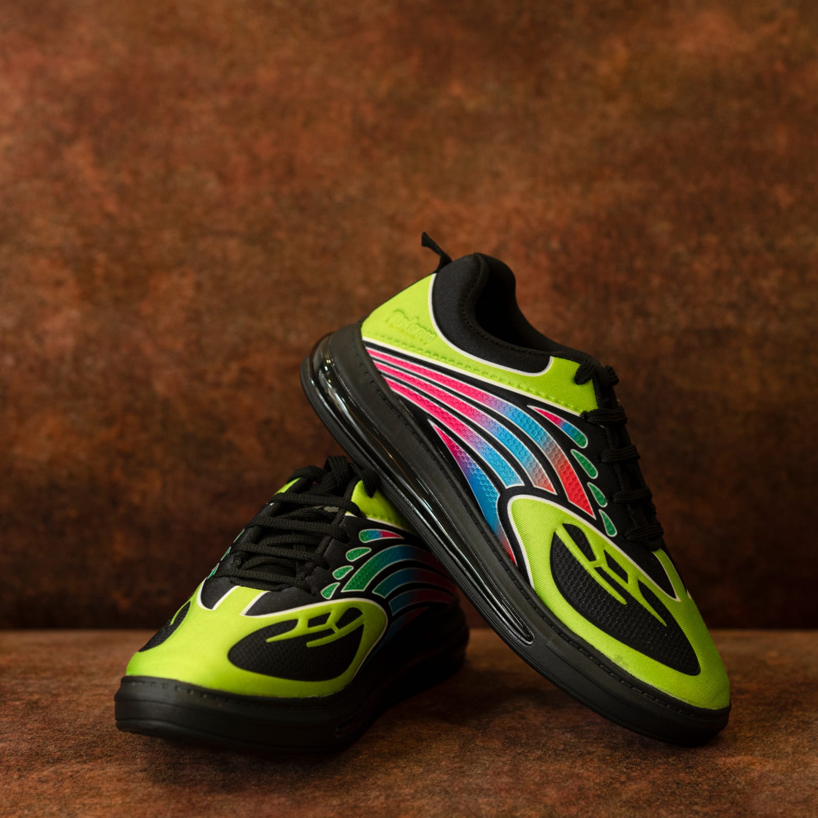Trilogy Laceup Walking Running Shoes for Men - Green