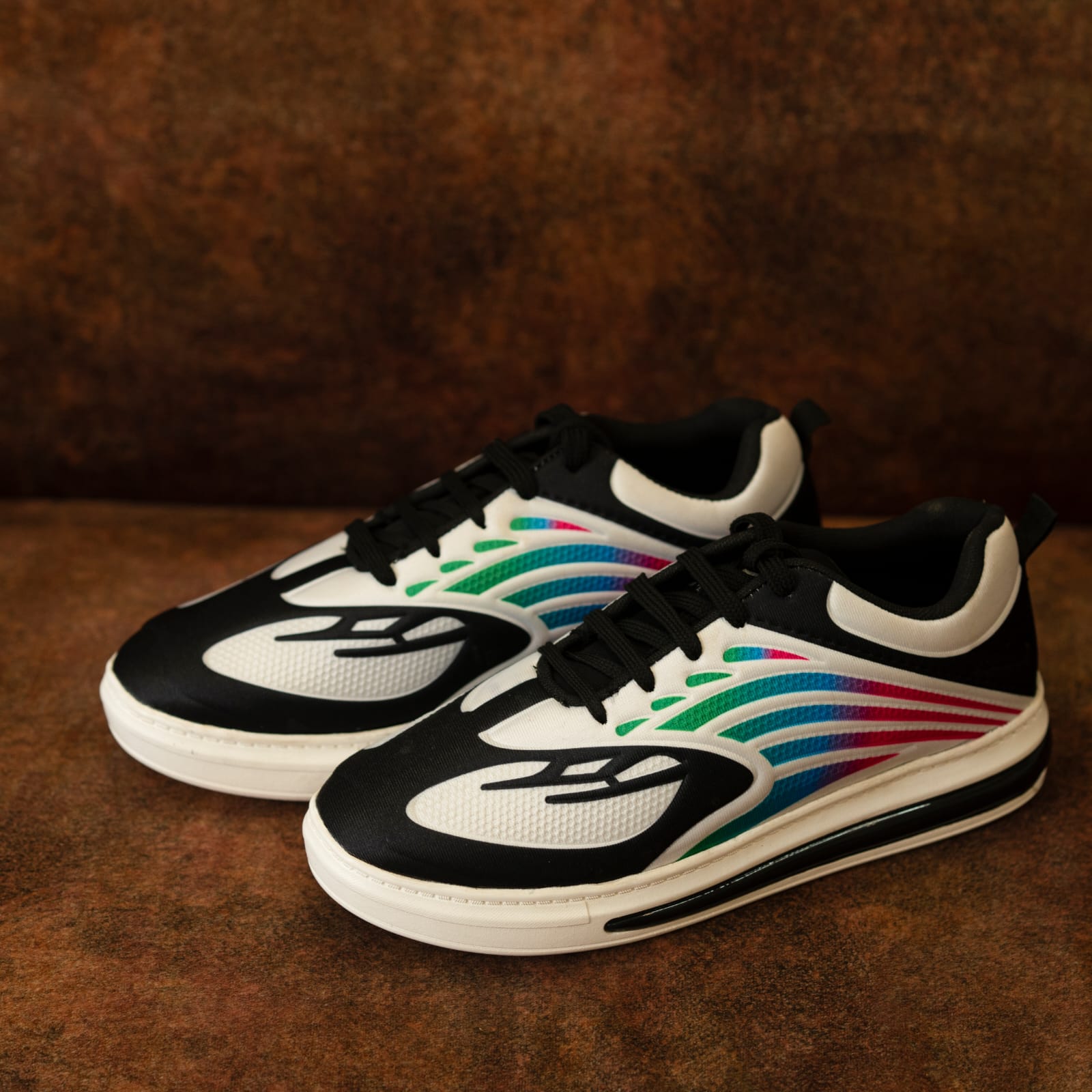 Trilogy Laceup Walking Running Shoes for Men - White