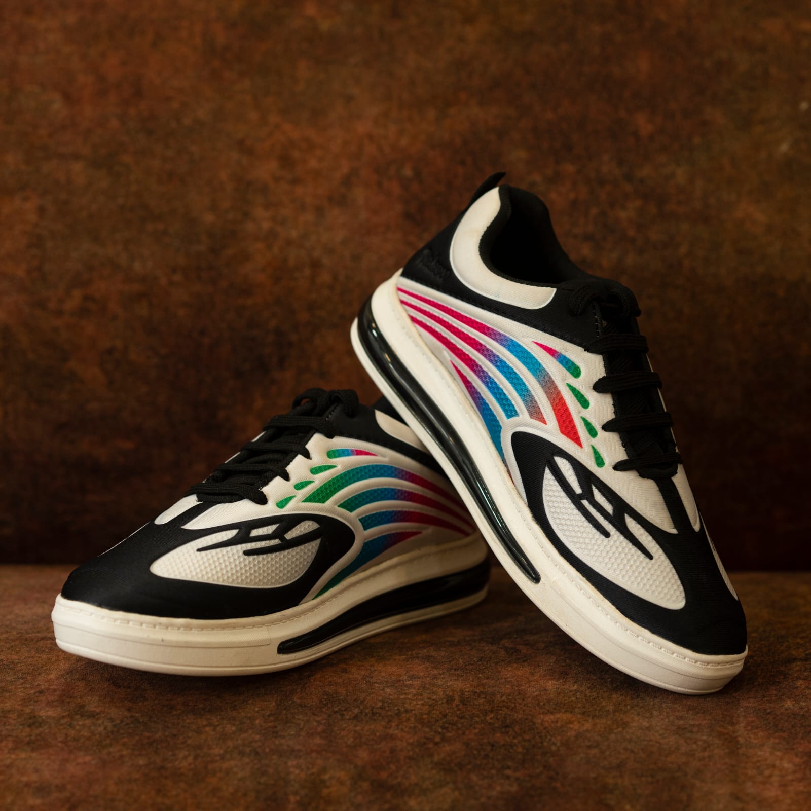 Trilogy Laceup Walking Running Shoes for Men - White