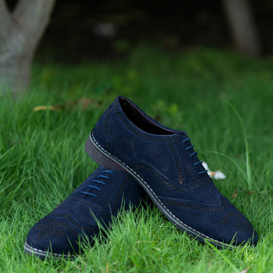 Luxomish Savy Blue Formal Shoes