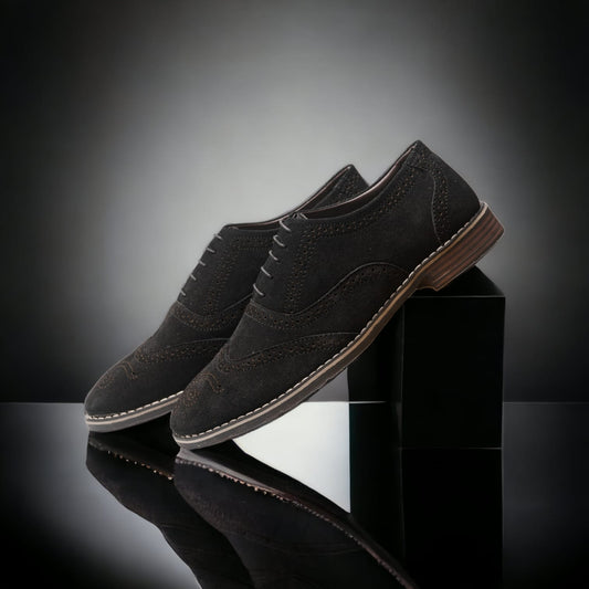 Luxomish Savy Black Formal Shoes