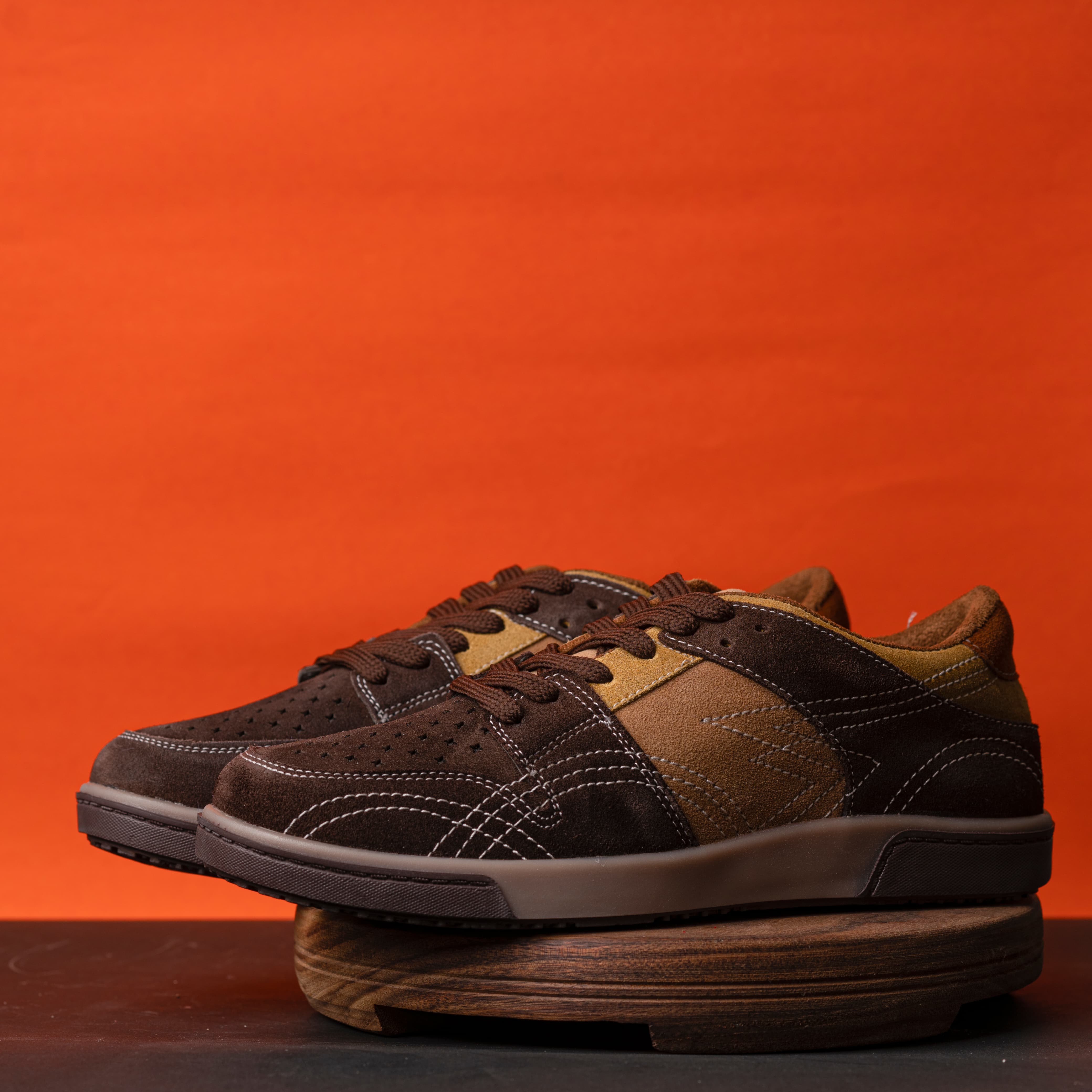Conquest Premium Suede Leather Laceup Sneakers