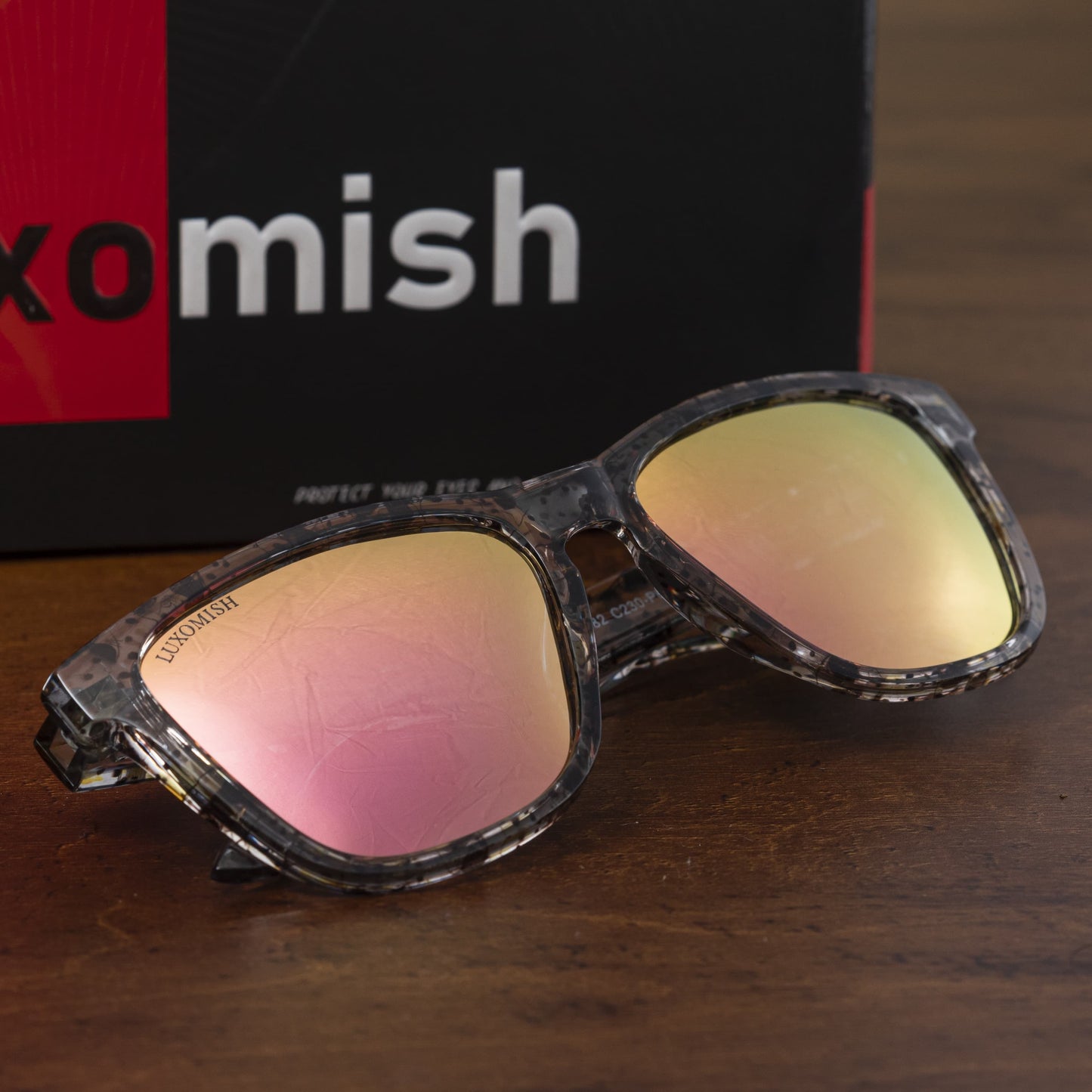 Luxomish Floret Transparent Polarized Sunglasses