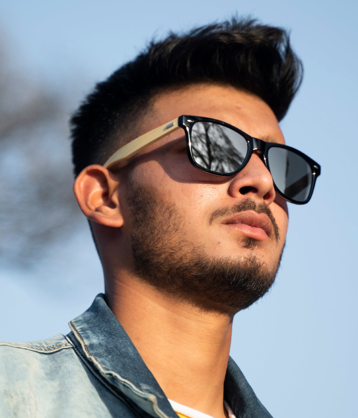 Classic Wooden Sunglasses for Men and Women with UV 400 Protection