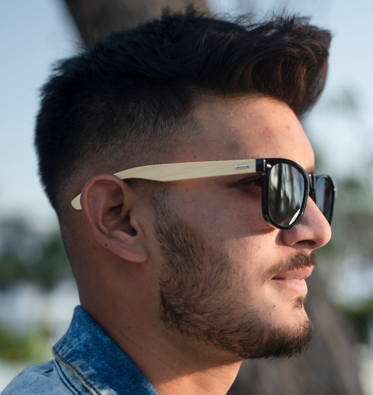 Classic Wooden Sunglasses for Men and Women with UV 400 Protection