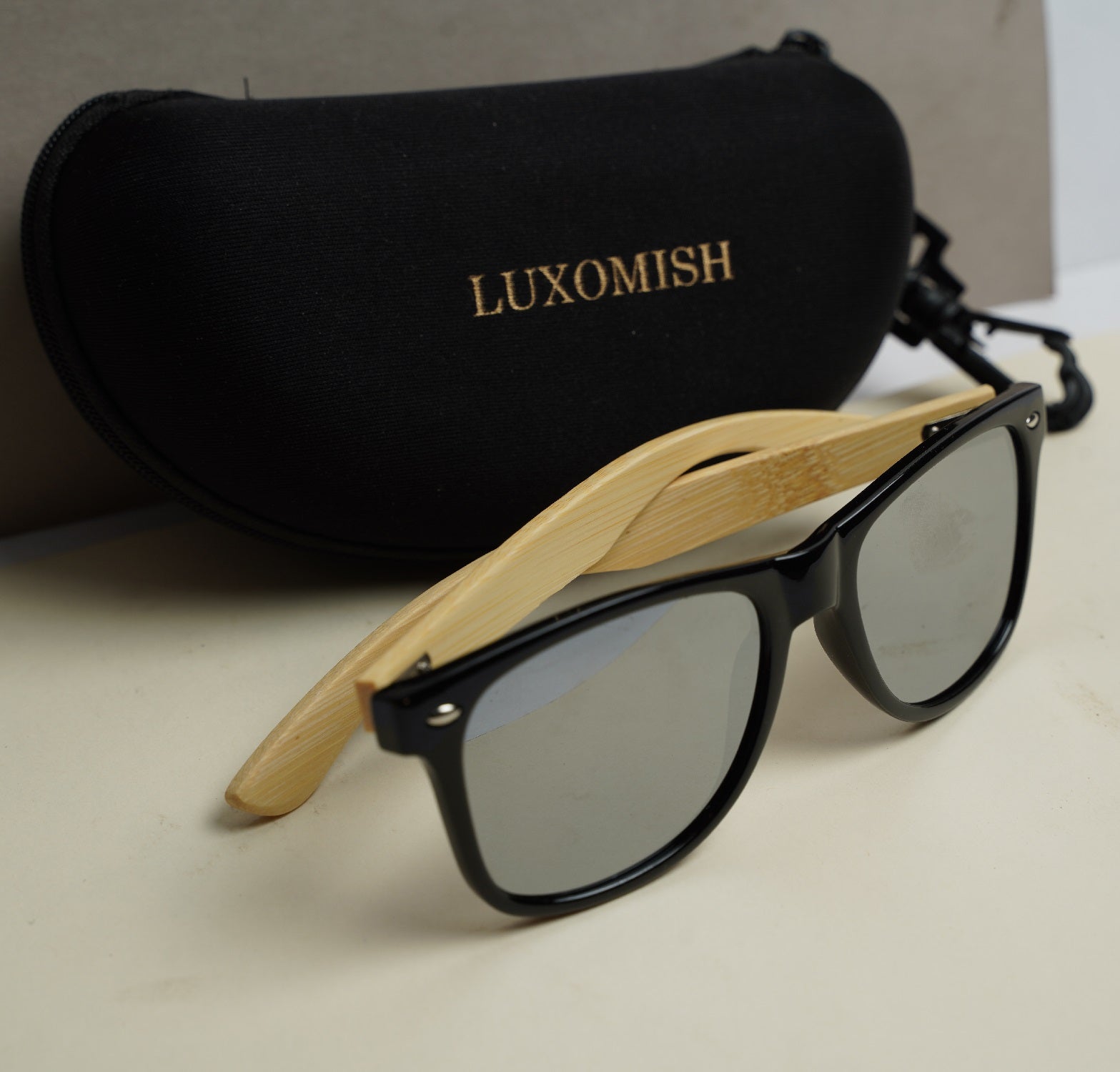 Classic Wooden Sunglasses for Men and Women with UV 400 Protection