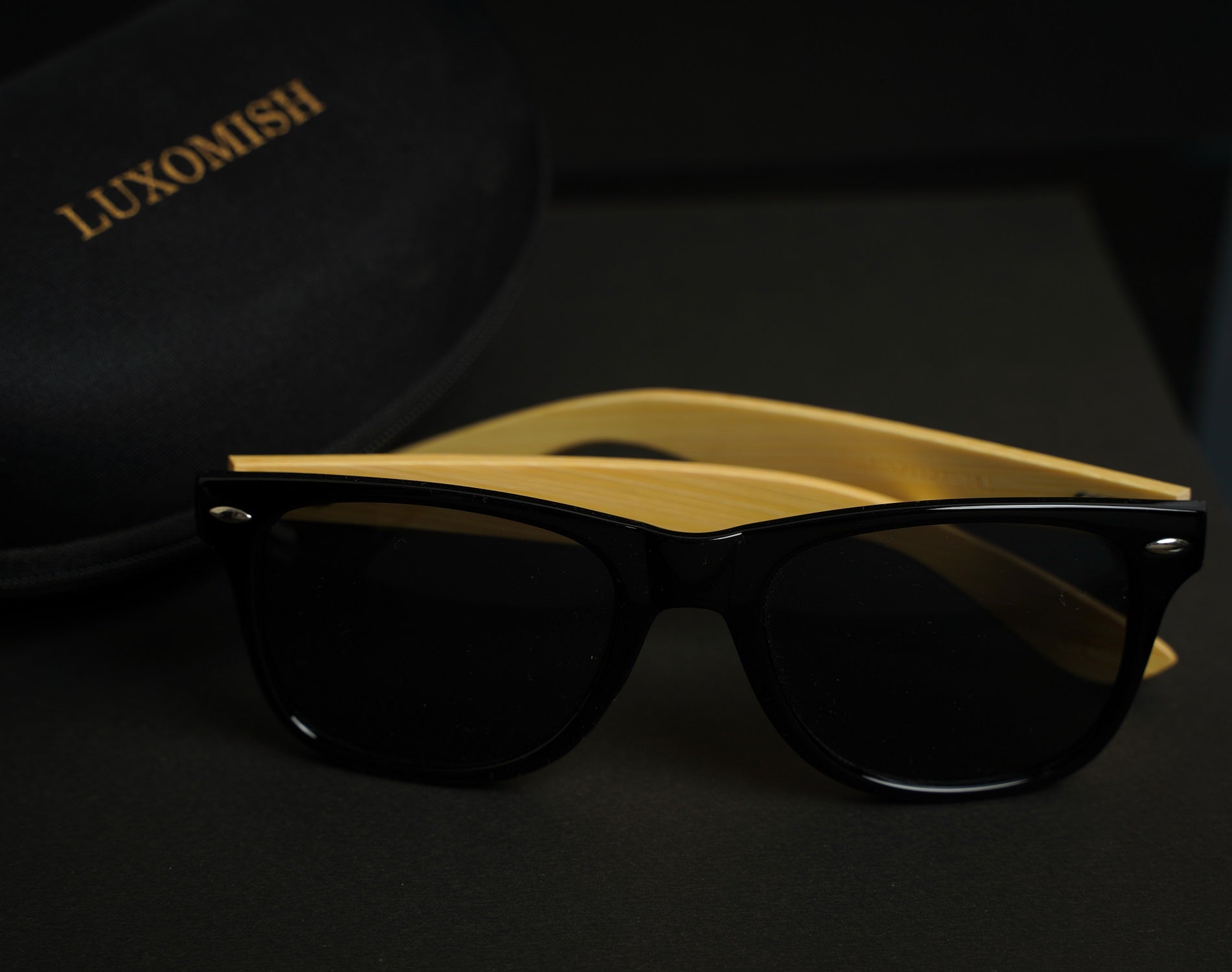 Classic Wooden Sunglasses for Men and Women with UV 400 Protection