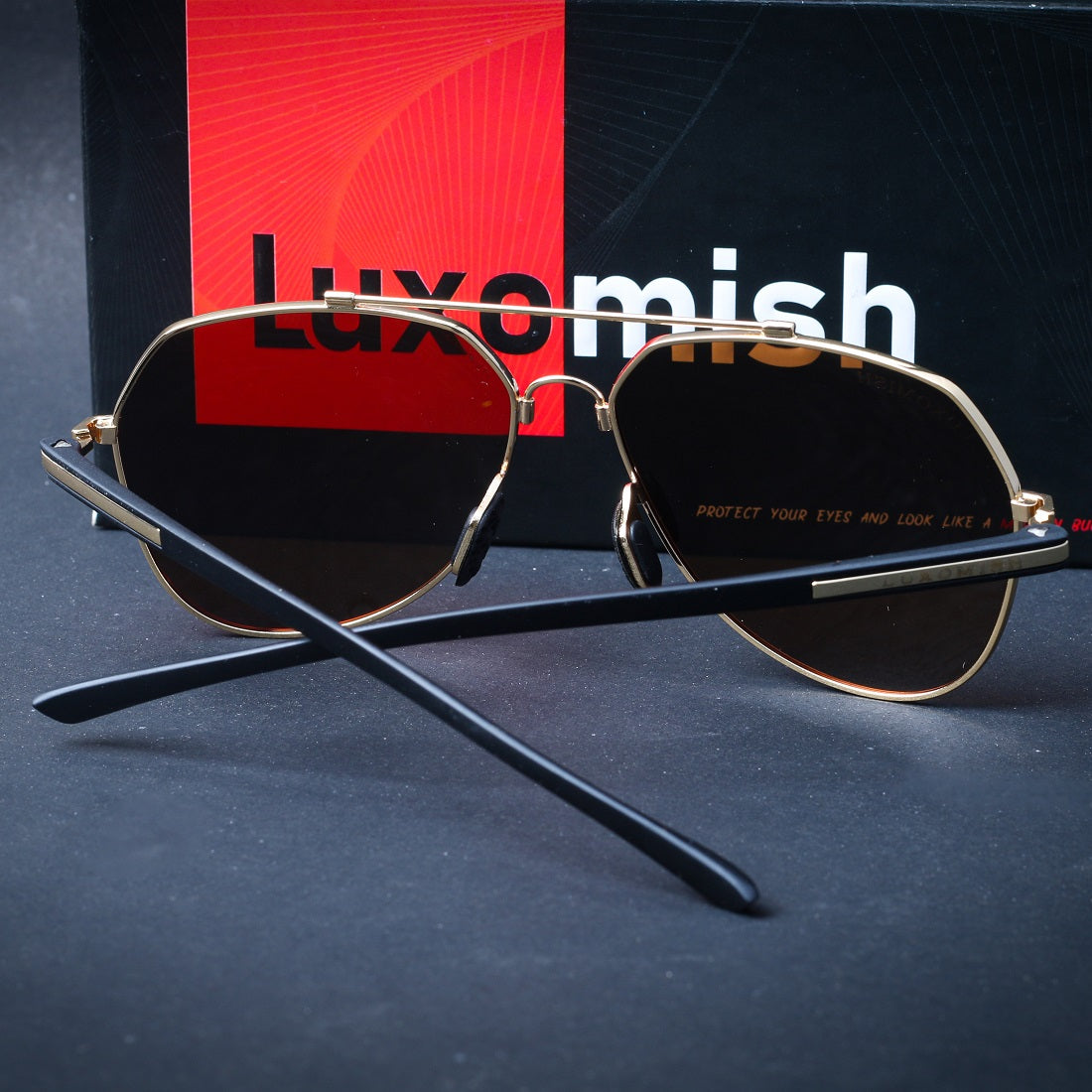 Luxomish Twister Folding Polarized Sunglasses