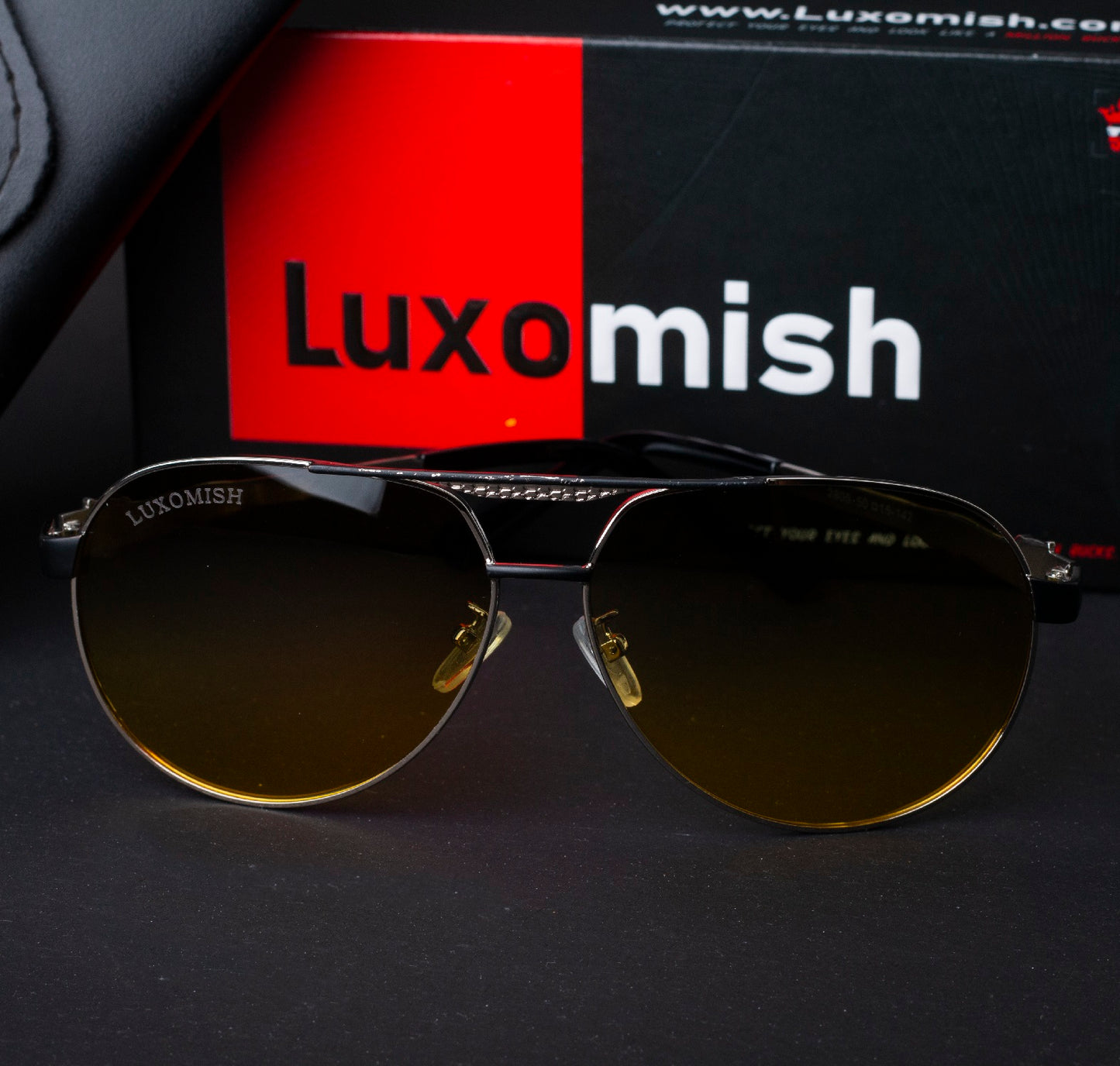 Luxomish Lion Day and Night Vison Polarized Aviator Sunglasses