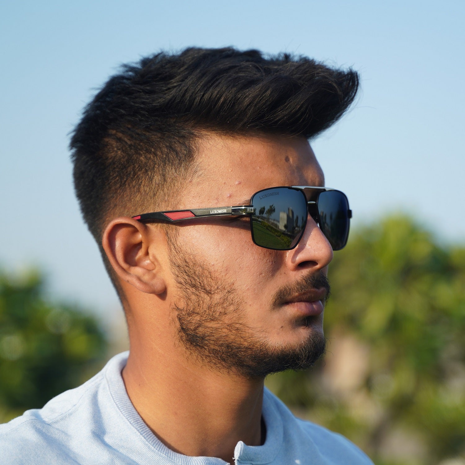 Magnus Polarized Square Sunglasses for Men