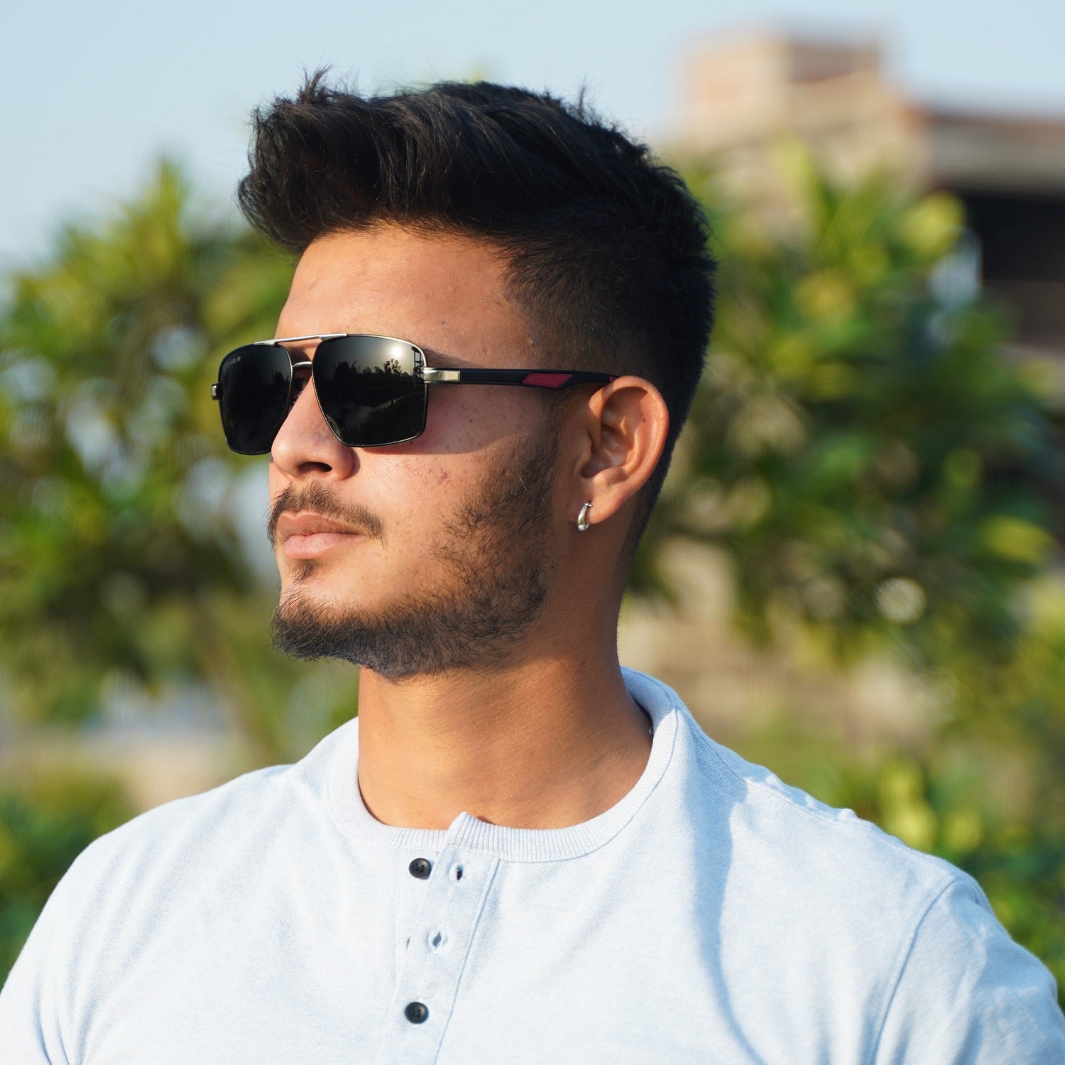 Magnus Polarized Square Sunglasses for Men
