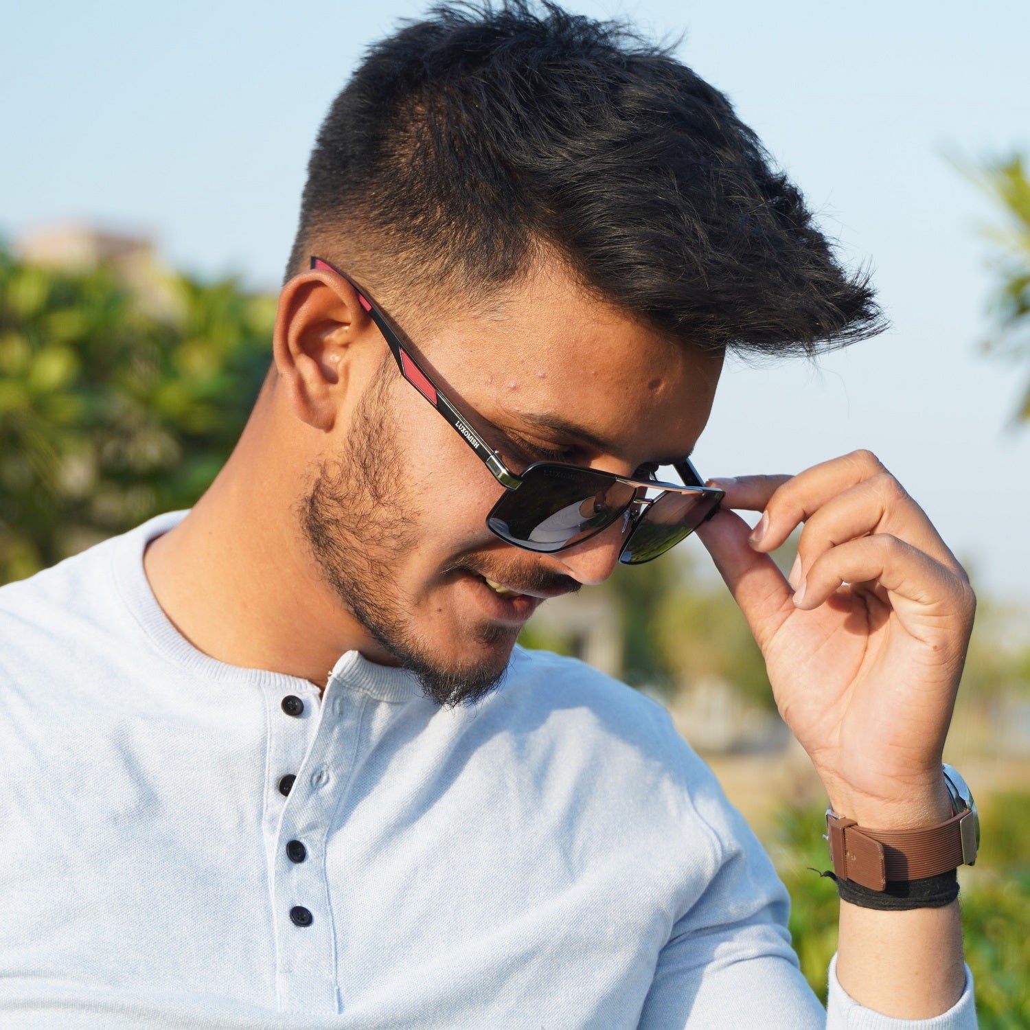 Magnus Polarized Square Sunglasses for Men