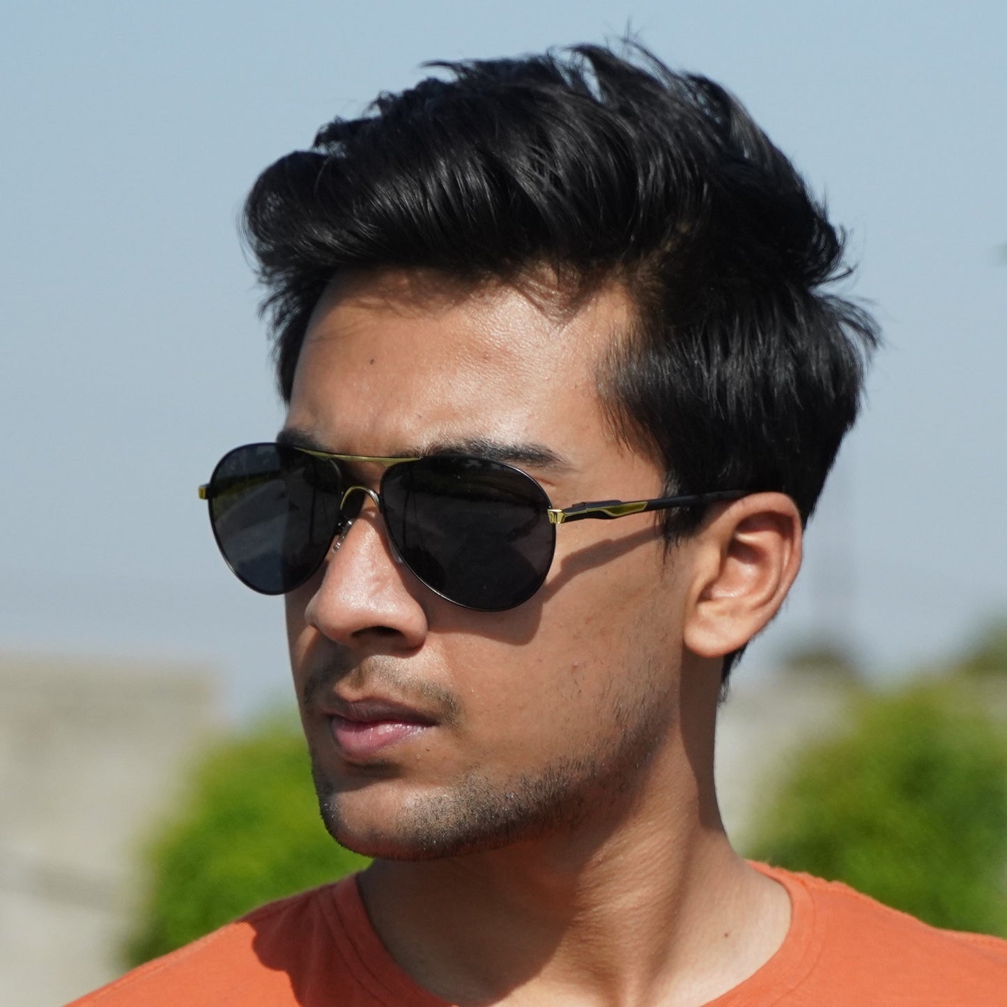 Tornado Polarized Aviator Sunglasses for Men - Premium Edition